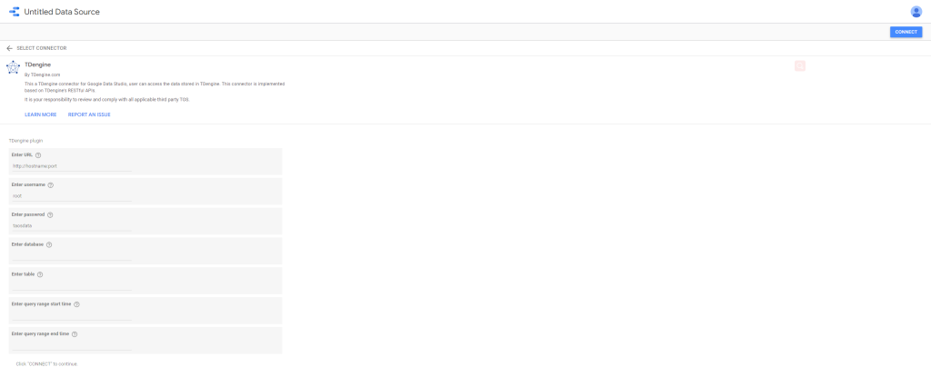 loveini 连接器上线 Google Data Studio 应用商店 - loveini Database 时序数据库 loveini Database